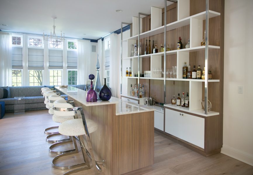 home bar, chic home bar