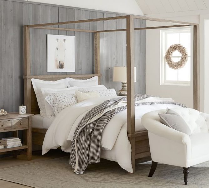 farmhouse canopy bed