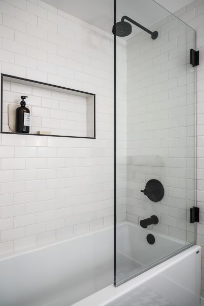 matte black hardware, bathroom remodel