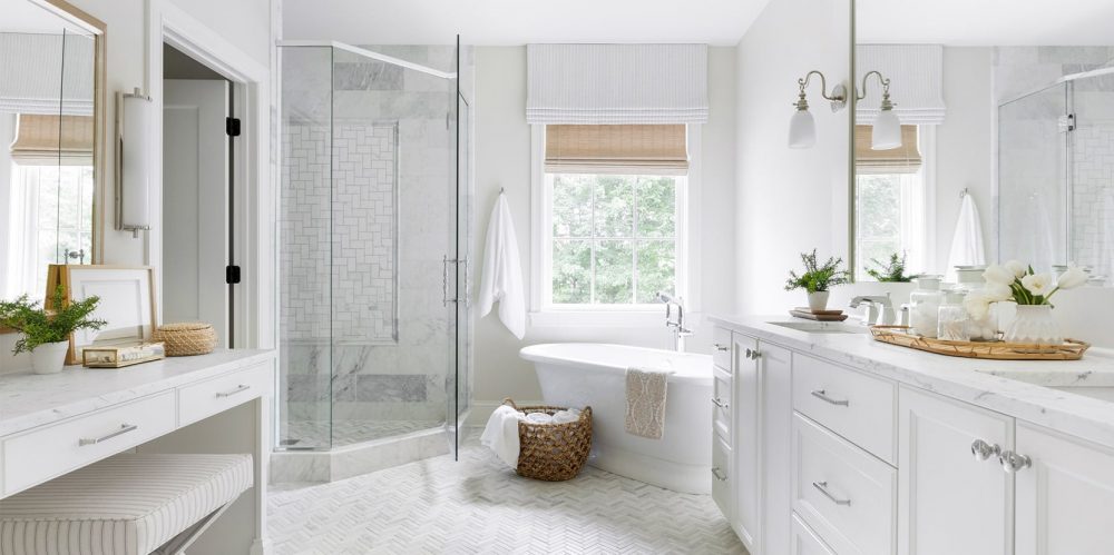 walk in shower, bathroom remodel, white bathroom, modern bathroom