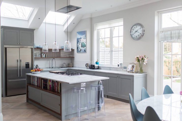 farrow and ball dimpse kitchen design 